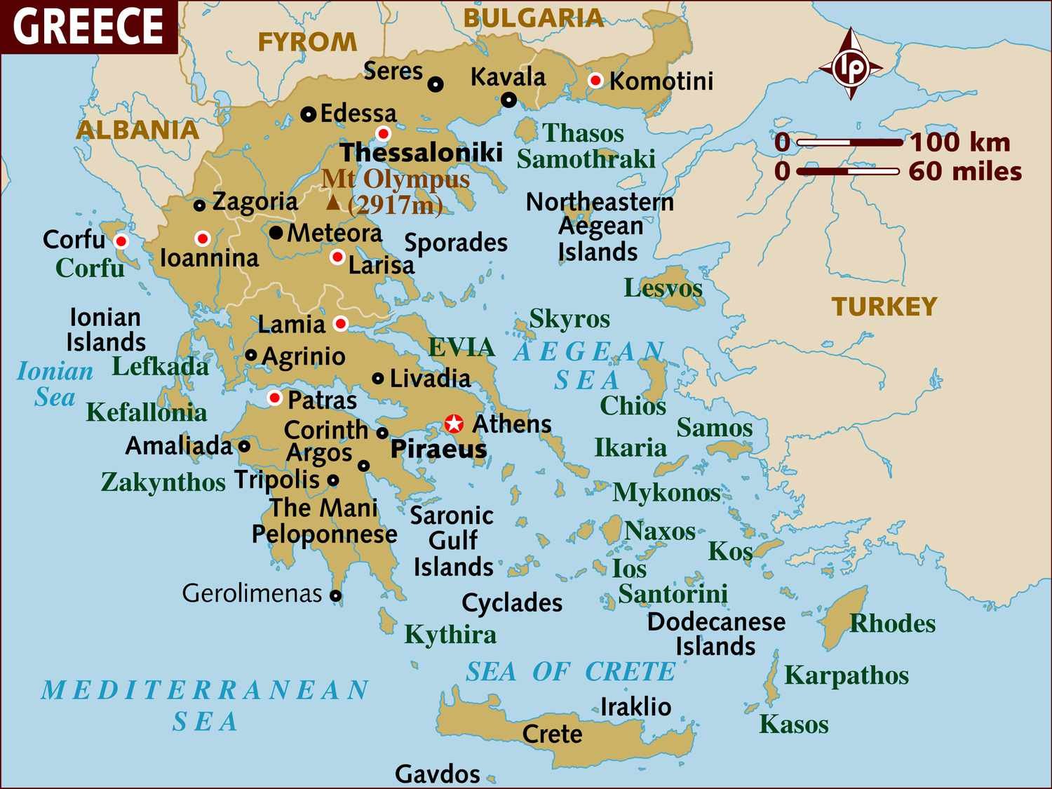 Map Of Greece religion
