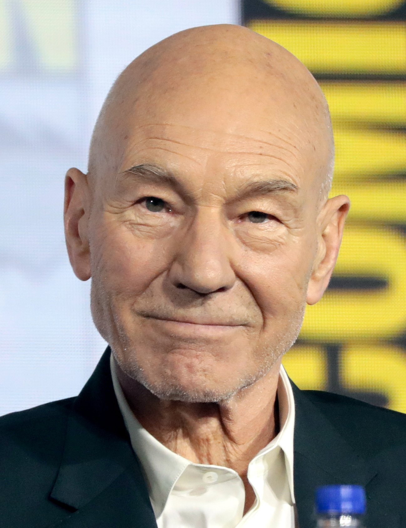 Patrick Stewart at a convention panel